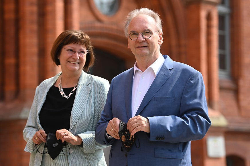 06.06.2021, Sachsen-Anhalt, Wittenberg: Reiner Haseloff (CDU), Ministerpr