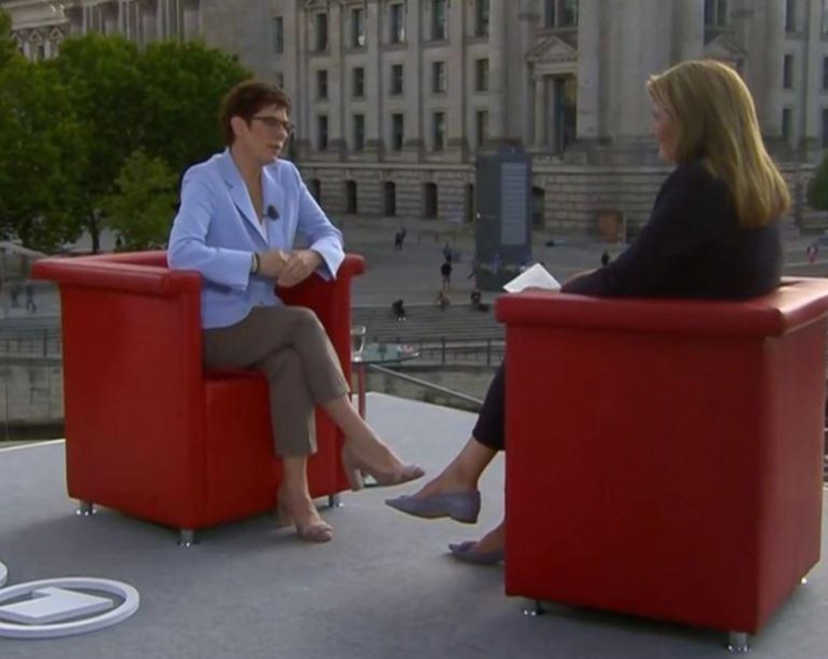 Annegret Kramp-Karrenbauer im vergangenen ARD-Interview.