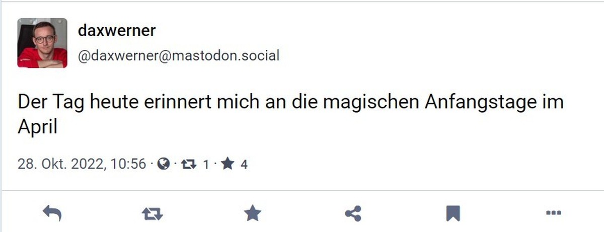 Bei Mastodon-Pioneer Dax Werner kommen gerade nostalgische Gefühle hoch.