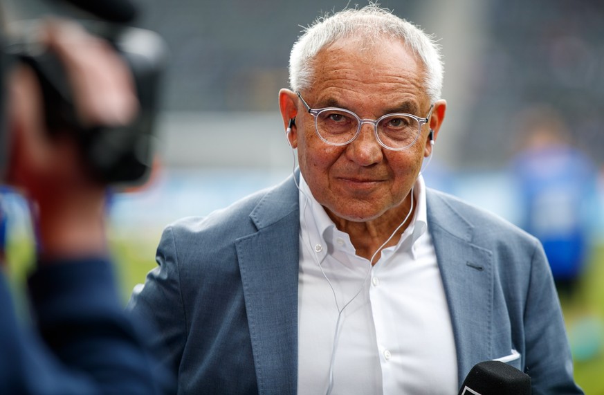 ARCHIV - 24.04.2022, Berlin: Der ehemalige Fußballprofi und Trainer Felix Magath in einem Interview. Er übernimmt nochmal einen Trainer-Job. (zu dpa: «Berlin statt Bayern: Magath trainiert FC Bundesta ...