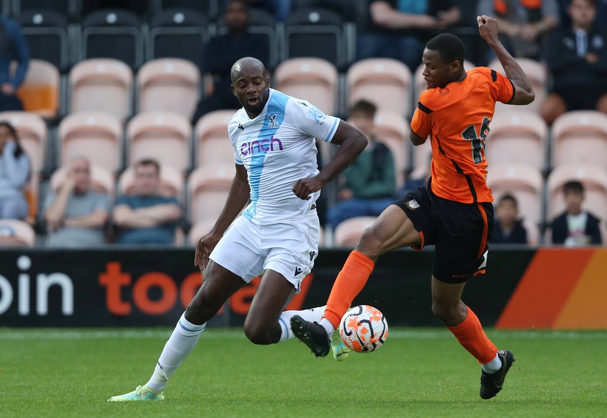 Barnet v Crystal Palace, Pre Season Friendly, The Hive Stadium, London, UK - 11th July 2023 Jean-Philippe Mateta of Crystal Palace. - Barnet v Crystal Palace, Pre Season Friendly, The Hive Stadium, Lo ...
