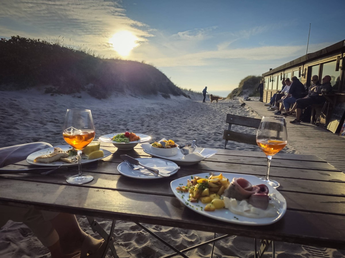 Sonnenuntergang am Restaurant Kap Horn in H