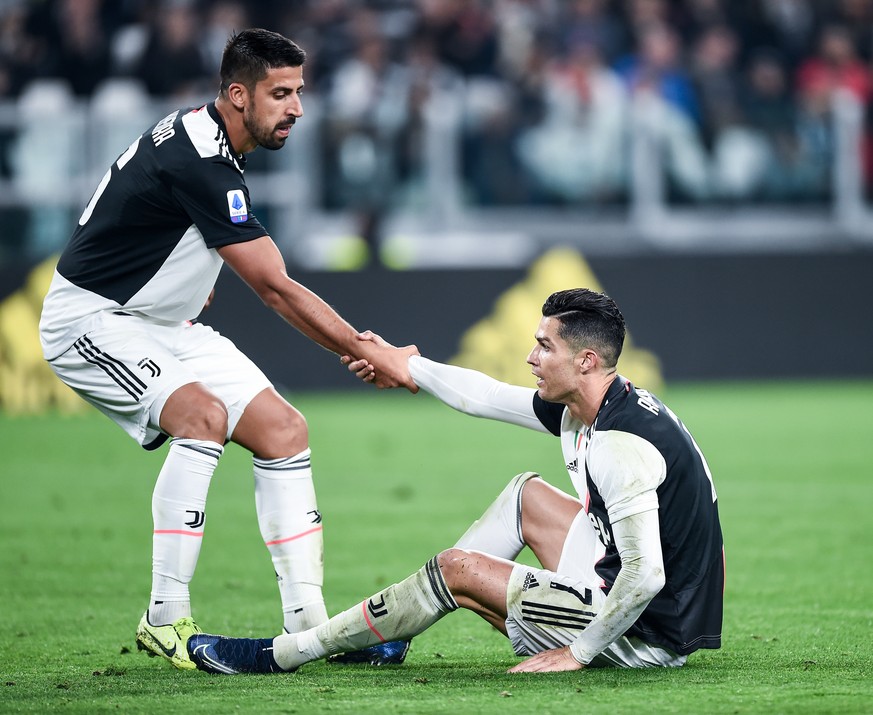 Db Torino 19/10/2019 - campionato di calcio serie A / Juventus-Bologna / foto Daniele Buffa/Image nella foto: Cristiano Ronaldo-Sami Khedira PUBLICATIONxNOTxINxITA