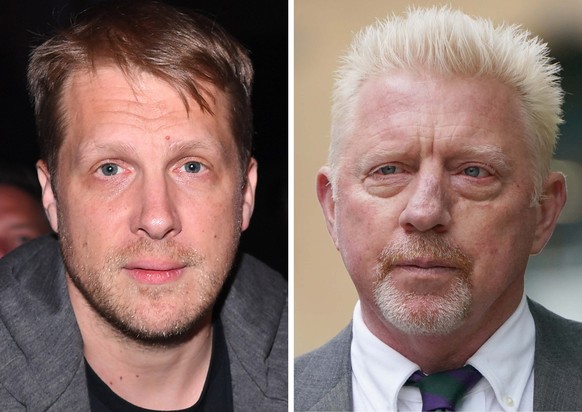 ARCHIV - 28.06.2022, ---: KOMBO - Oliver Pocher, Comedian (Archivfoto vom 26.03.2022) und Boris Becker, ehemaliger Tennis-Profi (Archivfoto vom 29.04.2022). Die Zivilklage von Ex-Tennisstar Boris Beck ...