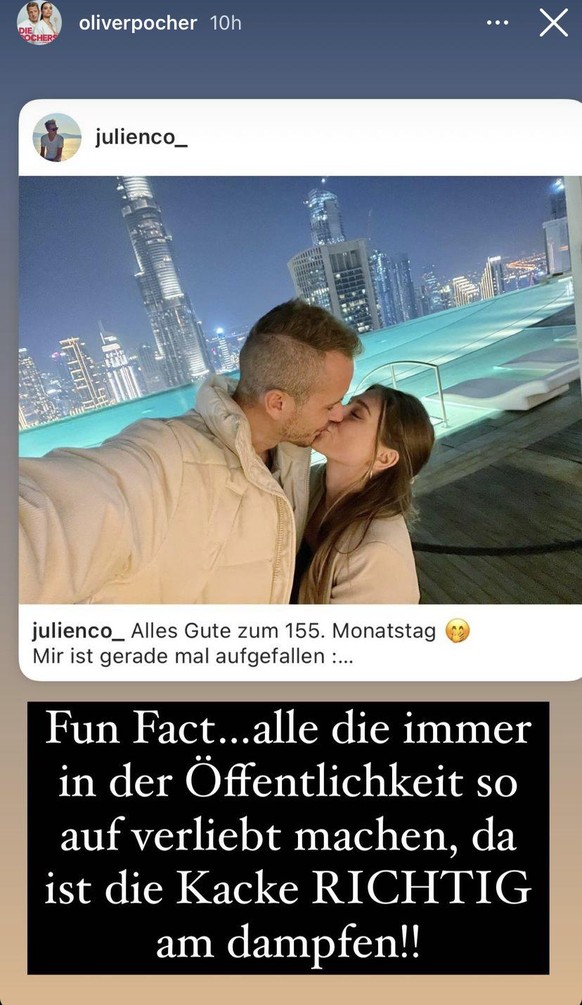 Diesen Post setzte Oliver Pocher auf Instagram ab.