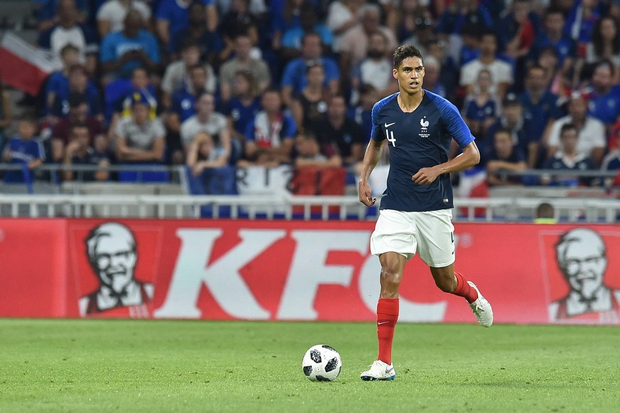 Raphael Varane (france) FOOTBALL : France vs Etats Unis - Match amical - Lyon - 09/06/2018 FredericChambert/Panoramic PUBLICATIONxNOTxINxFRAxITAxBEL