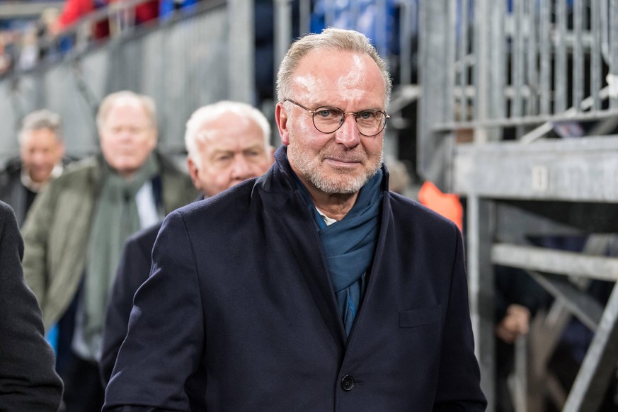 Karl-Heinz Kalle Rummenigge Vorstandsvorsitzender FC Bayern Muenchen bei Ankunft im Stadion, 03.03.2020, Veltins-Arena, Gelsenkirchen, GER, DFB-Pokal, Viertelfinale, FC Schalke 04 vs FC Bayern Muenche ...