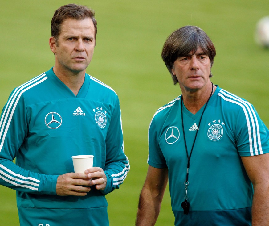 Oliver Bierhoff (l.) und Joachim Löw.