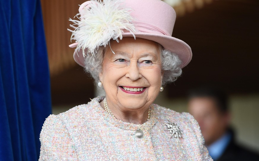 CHICHESTER, ENGLAND - NOVEMBER 30: Queen Elizabeth II is seen at the Chichester Theatre while visiting West Sussex on November 30, 2017 in Chichester, United Kingdom. (Photo by Stuart C. Wilson/Getty  ...