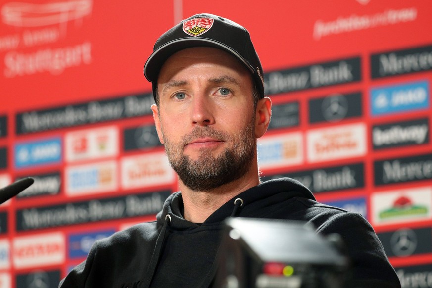 14.05.23 VfB Stuttgart - Bayer 04 Leverkusen Deutschland, Stuttgart, 14.05.2023, Fussball, Bundesliga, VfB Stuttgart - Bayer 04 Leverkusen: Sebastian Hoeneß Trainer VfB Stuttgart. *** 14 05 23 VfB Stu ...