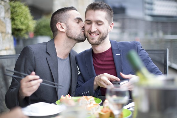 Schwul Homosexuell Pärchen Date Männer