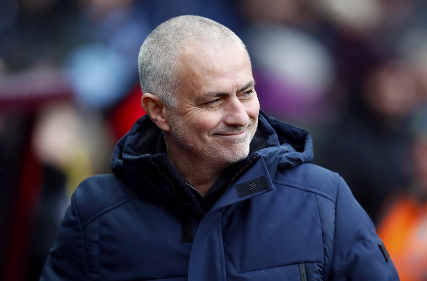 Aston Villa v Tottenham Hotspur - Premier League - Villa Park Tottenham Hotspur manager Jose Mourinho prior to kick-off EDITORIAL USE ONLY No use with unauthorised audio, video, data, fixture lists, c ...