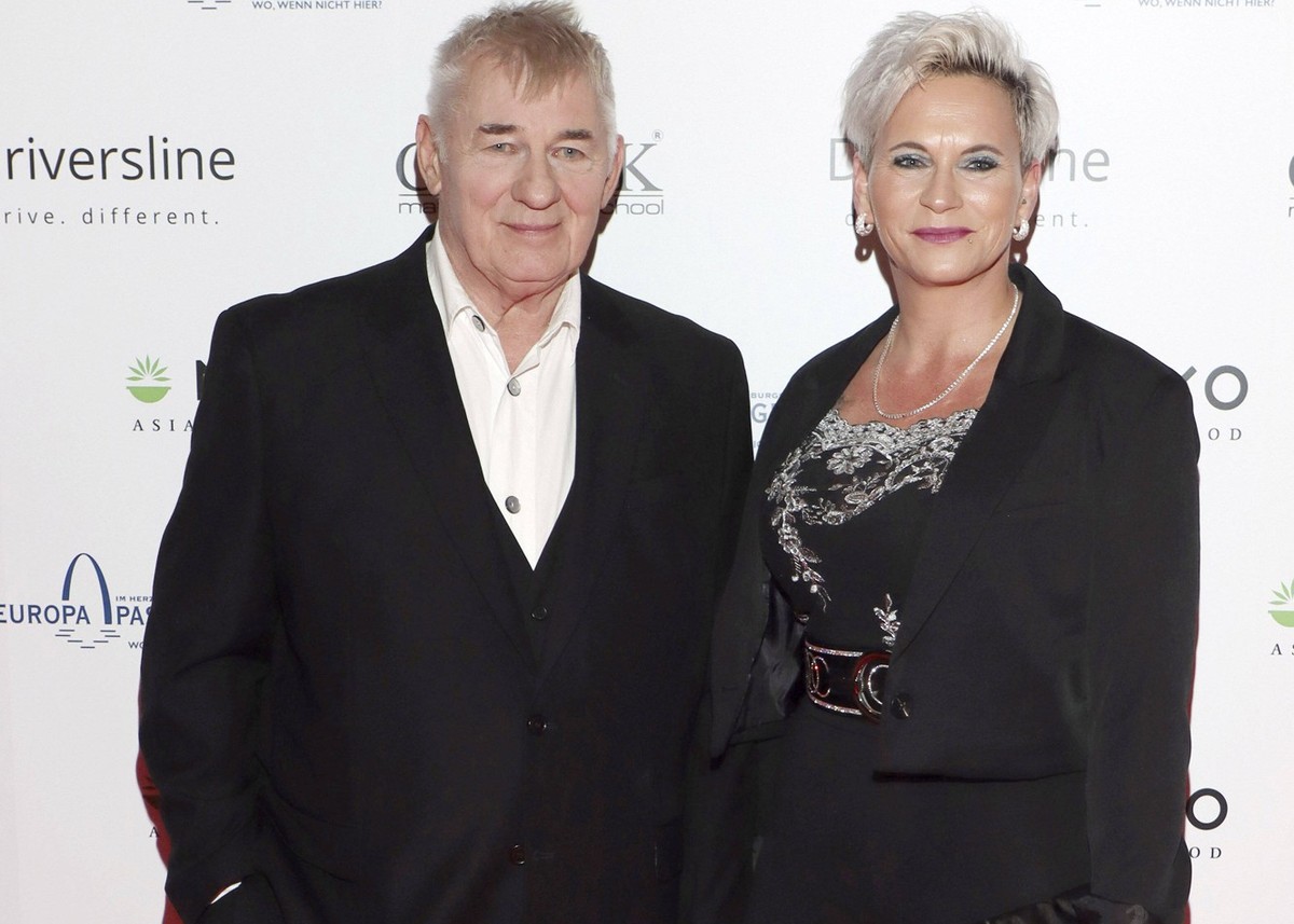 Heinz Hoenig mit Ehefrau Annika Kaersten-Hoenig bei der Er