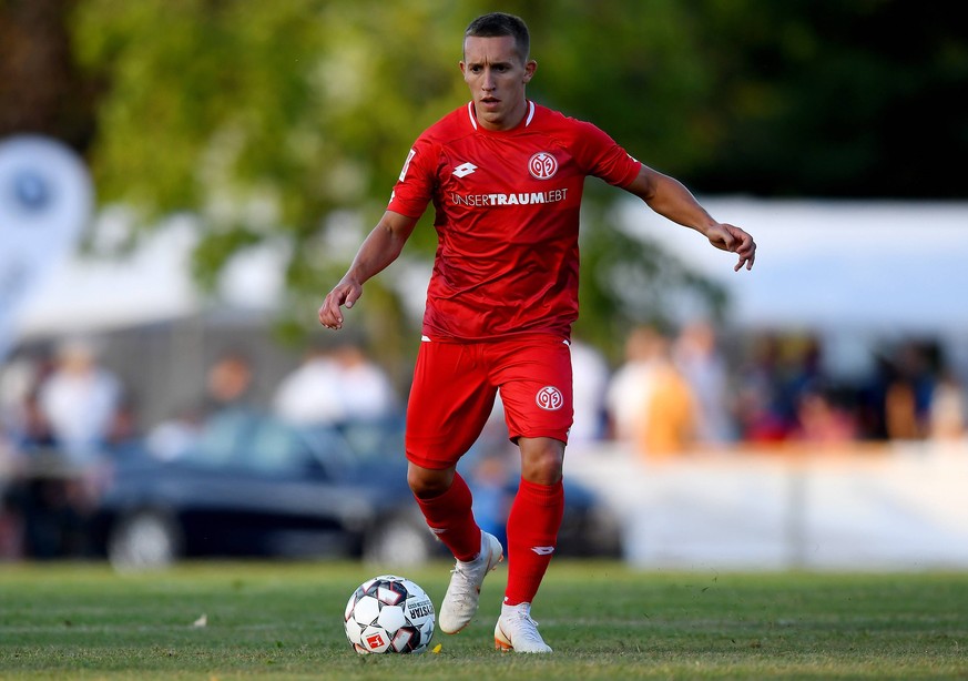 07.07.2018, xfux, Fussball Testspiel, VFB Ginsheim - FSV Mainz 05, emspor, v.l. Pablo de Blasis (FSV Mainz 05) FREISTELLER Mainz *** 07 07 2018 xfux Football Test match VFB Ginsheim FSV Mainz 05 emspo ...