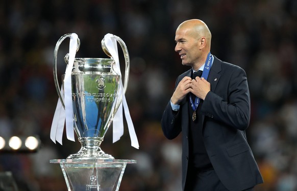 Als Spieler gewann Zidane einmal, als Trainer dreimal die Uefa Champions League.
