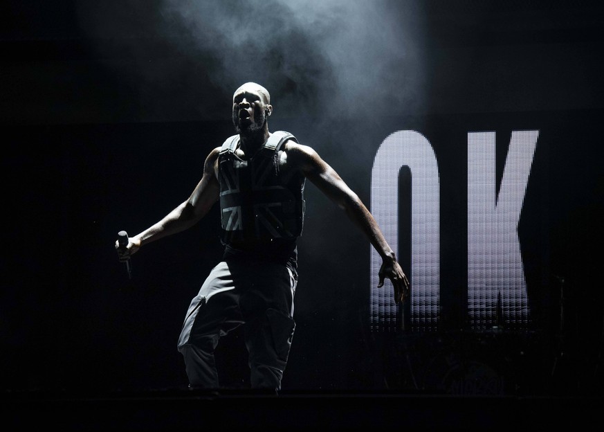 Glastonbury Festival 2019 - Day 3 Stormzy headlines the Pyramid Stage on day 3 of Glastonbury 2019, Worthy Farm, Pilton, Somerset. Picture date: Friday 28th June 2019. Photo credit should read: David  ...