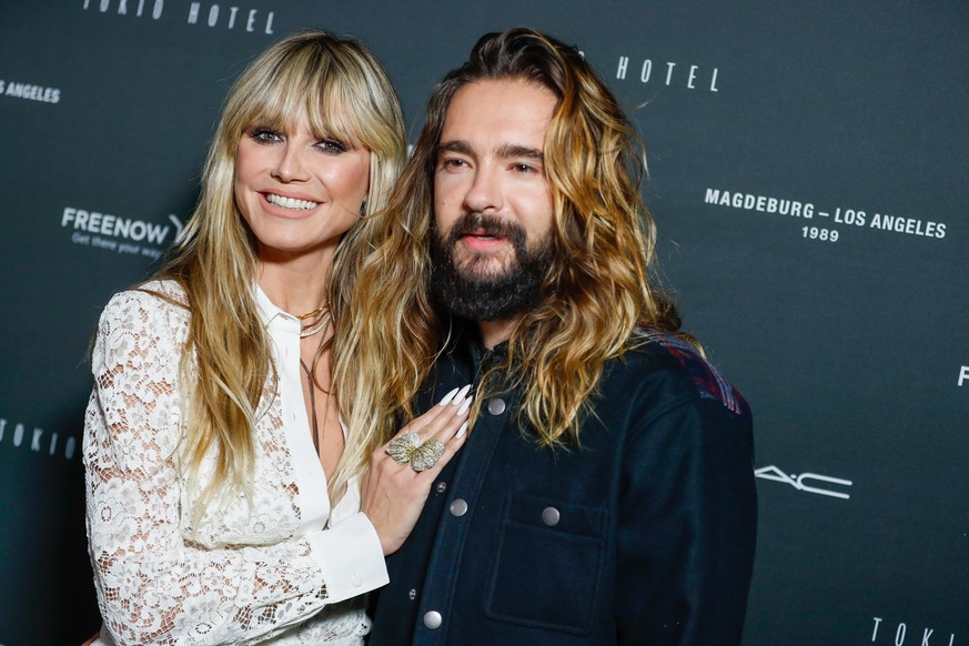 Heidi Klum und Tom Kaulitz kommen zum Tokio Hotel-Event in Berlin. Am Freitag veröffentlicht Tokio Hotel die neue Single &quot;Here comes The Night&quot; und gleichzeitig wird das zusammen mit einer A ...