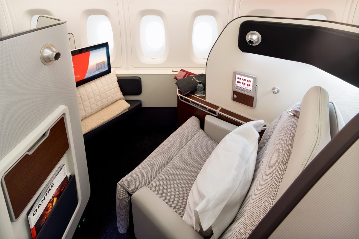 Fliegen wie Gott in Frankreich: Qantas bietet in der ersten Klasse maximalen Komfort.