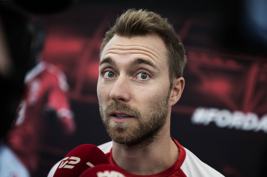 Christian Eriksen foer det danske fodboldlandsholds traening i Anapa i Rusland tirsdag den 12 juni 2018. , Anapa Denmark PUBLICATIONxINxGERxSUIxAUTxONLY Copyright: Scanpix LiselottexSabroex COP102 S s ...