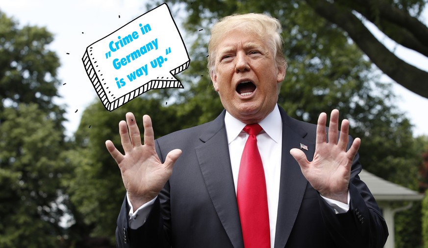 Donald Trump sagt, die Kriminalität in Deutschland steigt – stimmt das?