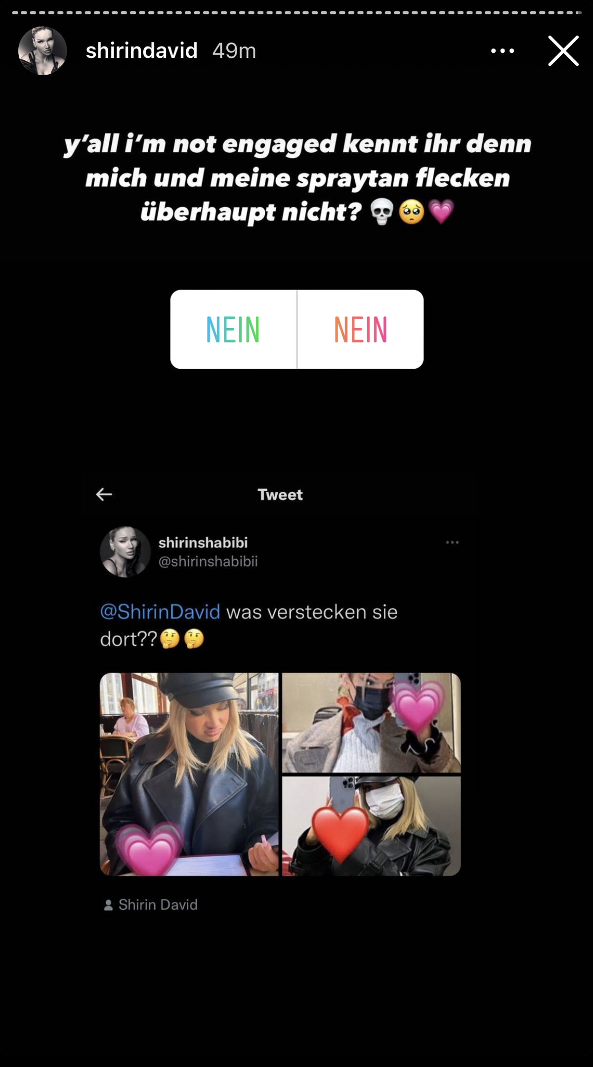 Die Rapperin bezieht Stellung zu den Verlobungsspekulationen.