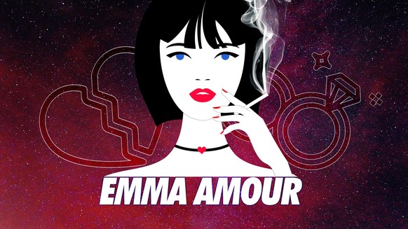 Das ist nicht Emma Amour, aber so würde sie als Illustration aussehen.