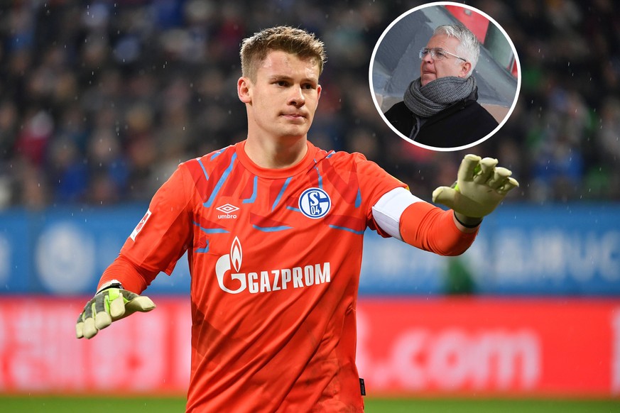 Torwart Alexander NUEBEL wird den FC Schalke 04 zum Saisonende verlassen. Archivfoto Torwart Alexander NUEBEL FC Schalke 04, Gestik, Aktion,Einzelbild,angeschnittenes Einzelmotiv,Halbfigur,halbe Figur ...