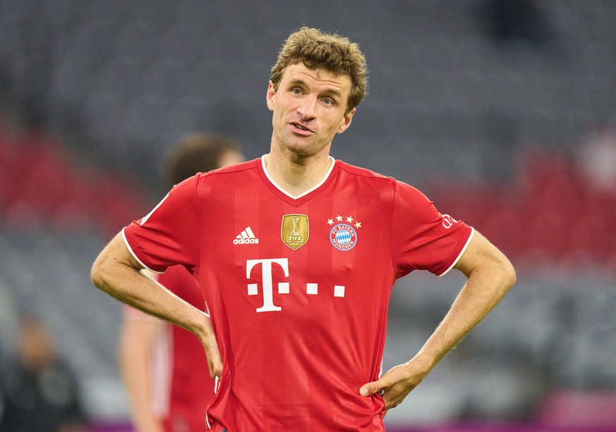 Fussball 1.German Soccer League FC BAYERN MUENCHEN - BAYER 04 LEVERKUSEN 2-0 Thomas MUELLER, MÜLLER, FCB 25 in the match FC BAYERN MUENCHEN - BAYER 04 LEVERKUSEN 2-0 1.German Football League on March  ...