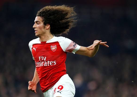 Soccer Football - Premier League - Arsenal v AFC Bournemouth - Emirates Stadium, London, Britain - February 27, 2019 Arsenal&#039;s Matteo Guendouzi in action REUTERS/Eddie Keogh EDITORIAL USE ONLY. N ...