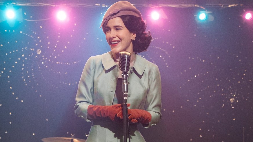 Rachel Brosnahan in "The Marvelous Mrs. Maisel"