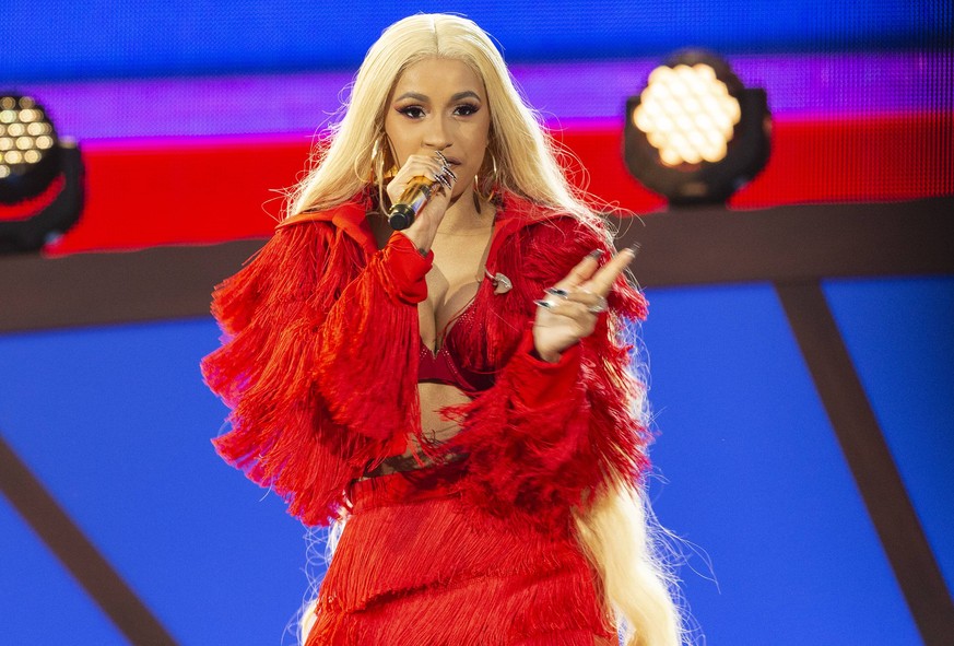 USA: Global Citizen Festival 2018 New York, NY - September 29, 2018: Cardi B performs on stage during 2018 Global Citizen Festival: Be The Generation in Central Park New York New York United States Ce ...