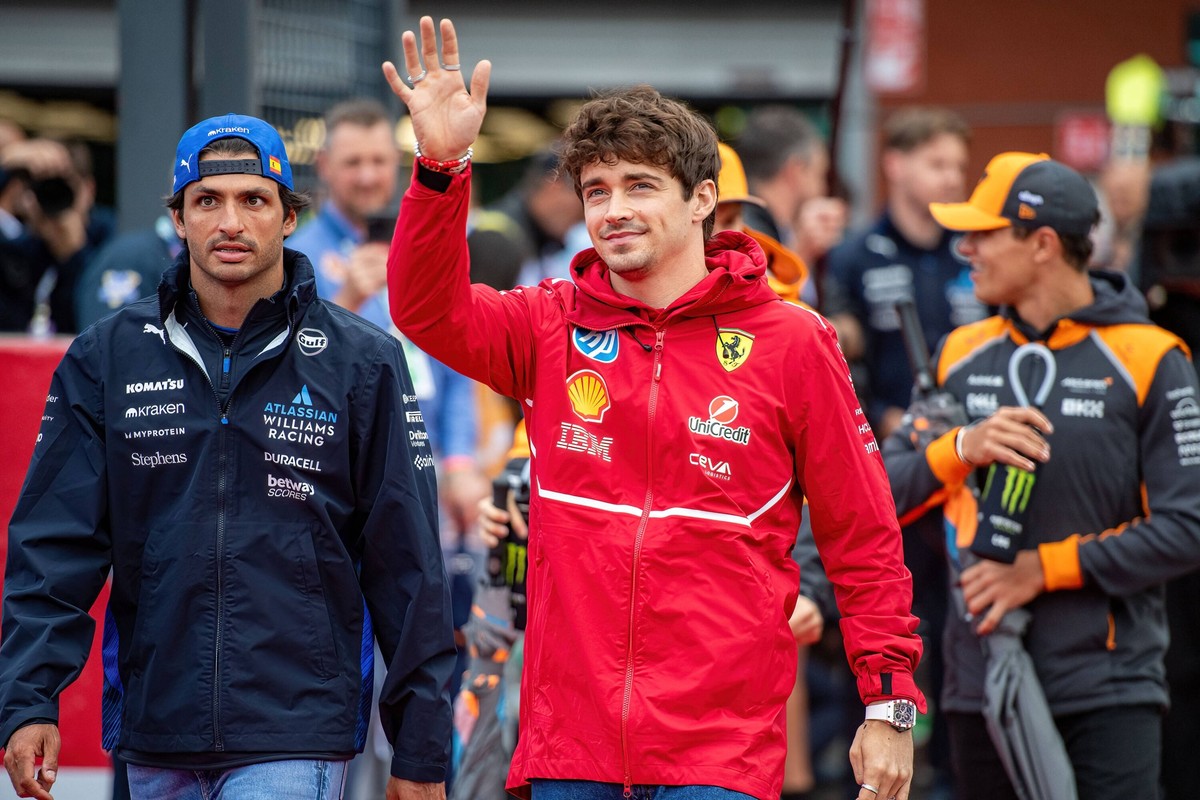 Formel 1 GP Spa / Belgien. Sonntag, 27.07.2025 Carlos Sainz 55, Williams Racing und Charles Leclerc 16, Scuderia Ferrari Formel 1 GP Spa / Belgien. Sonntag, 27.07.2025 *** Formula 1 GP Spa Belgium Sun ...