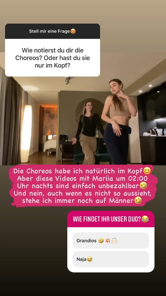 Ekaterina gab Einblicke in die Planung der Choreografien.