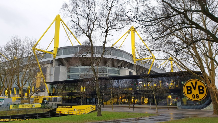 Westfalenstadion, Signal Iduna Park, groesstes Fussballstadion Deutschlands, Deutschland, NRW, Ruhrgebiet, Dortmund Westfalenstadion, Signal Iduna Park, Germany s largest stadium, Germany, North Rhine ...