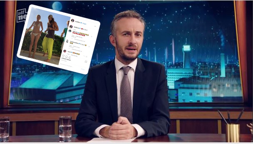 In seiner ZDF-Sendung machte Jan Böhmermann am Donnerstagabend einen Witz auf Kosten von Heidi Klum.