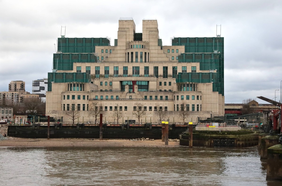 Das SIS Secret Intelligence Service Building in London. Das Geb