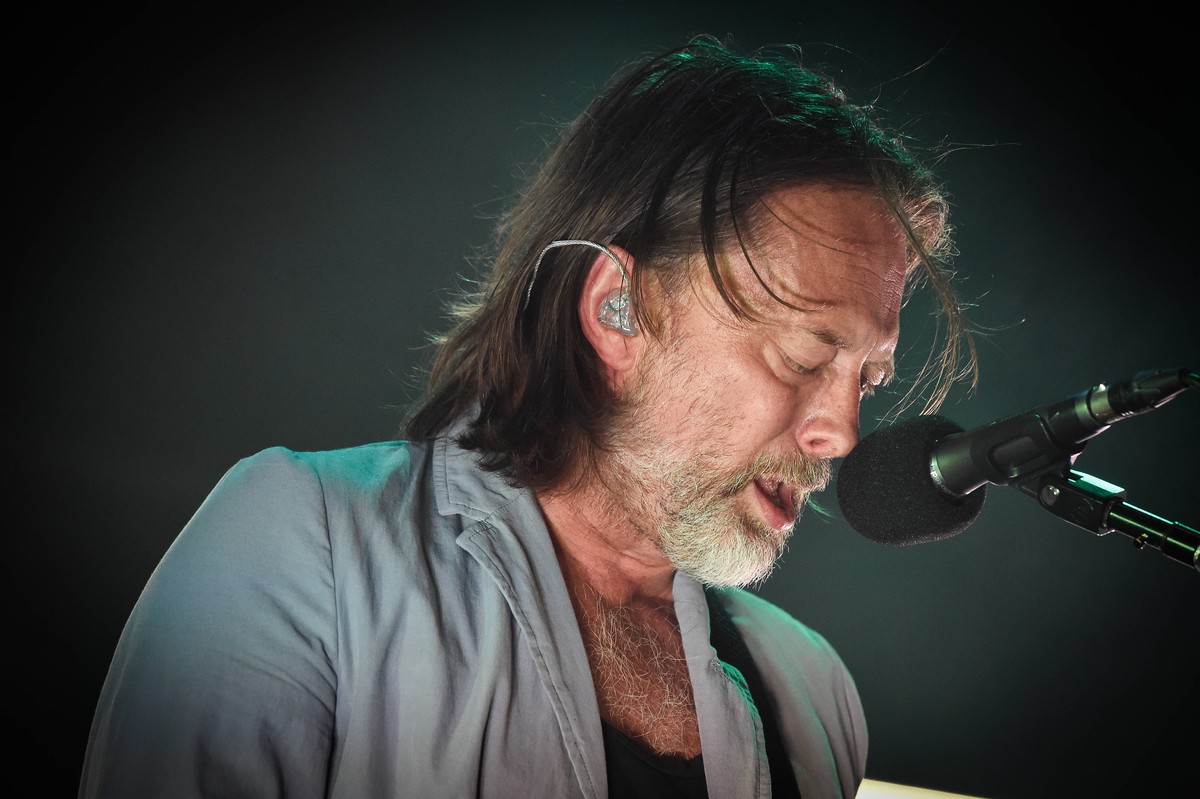 British singer Thom Yorke of Radiohead in concert with the rock band The Smile at Parco della Musica. Rome Italy, July 18th, 2022 Rome Italy - ZUMAm169 20220718_zac_m169_005 Copyright: xMarillaxSicili ...