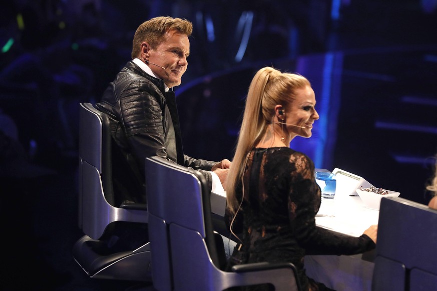 Dieter Bohlen und Michelle in der zweiten Live-Mottoshow der 14. Staffel der RTL-Castingshow Deutschland sucht den Superstar / DSDS 2017 im MMC Coloneum. Köln, 15.04.2017 Foto:xC.xHardtx/xFuturexImage ...