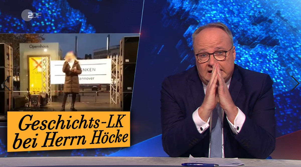 Jana aus Kassel sorgte in dieser Woche für Schlagzeilen. Oliver Welke konnte nur den Kopf schütteln.