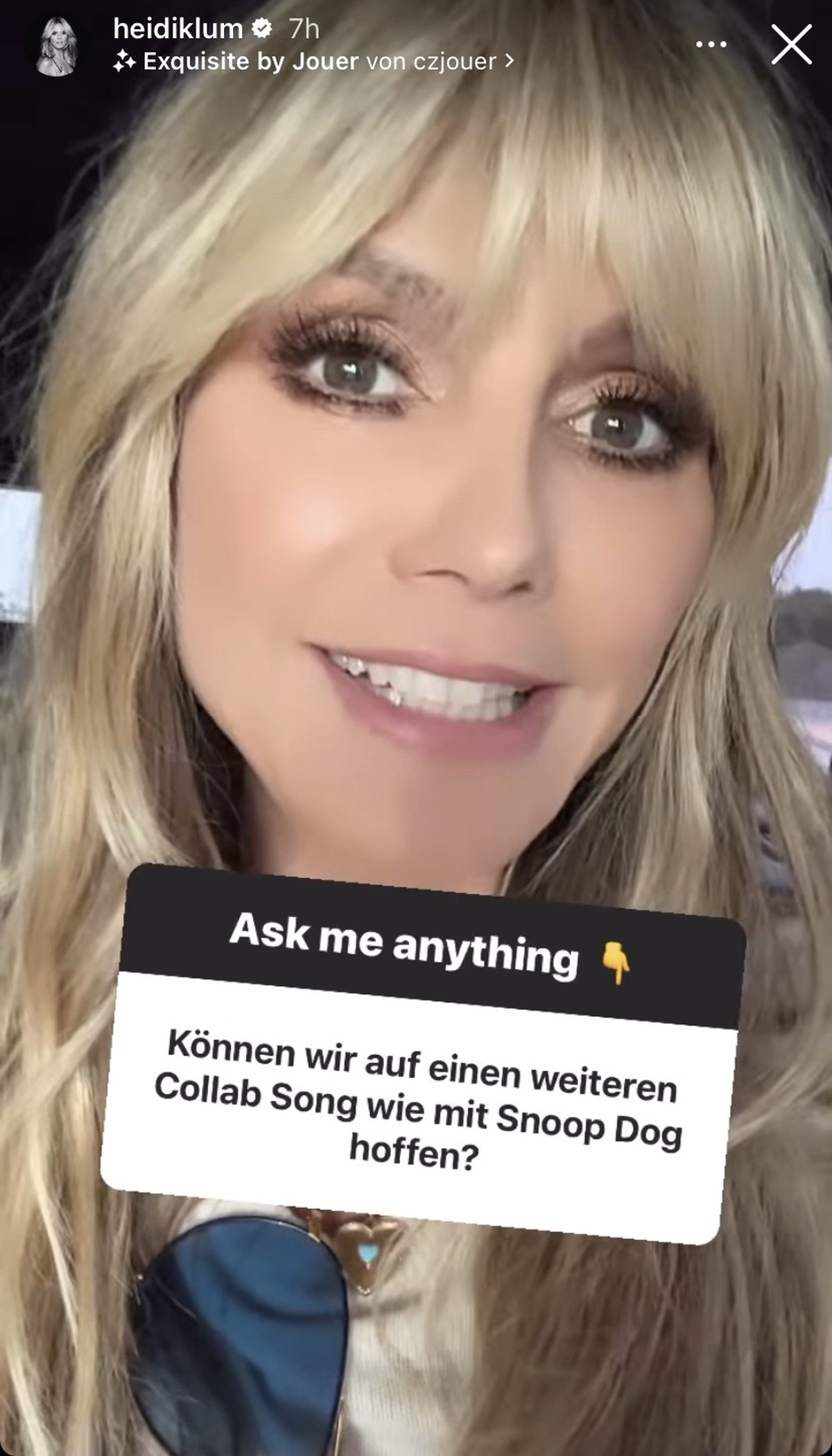 Mit Snoop Dogg wird Heidi nicht noch mal einen Song aufnehmen.