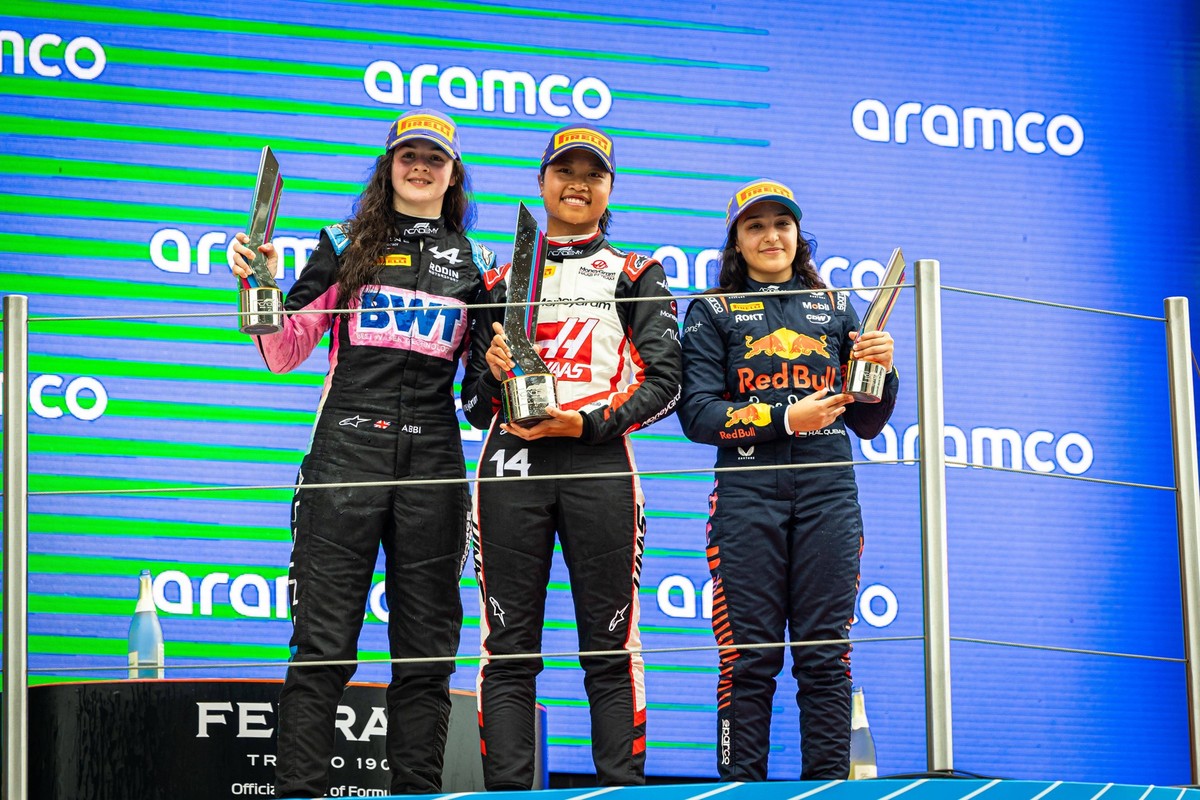 Chambers Chloe usa, Campos Racing supported by Haas, Tatuus F4-T-421, AL QUBAISI Hamda uae, MP Motorsport supported by Red Bull Racing, Tatuus F4-T-421, PULLING Abbi grr, Rodin Motorsport supported by ...