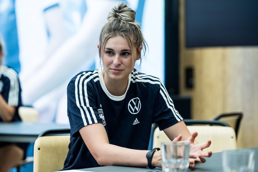 Media Day DFB Frauen 26.06.2023 Jule Brand Deutschland, 22 Media Day DFB Frauen, Herzogenaurach, adidas Homeground *** Media Day DFB Women 26 06 2023 Jule Brand Germany, 22 Media Day DFB Women, Herzog ...