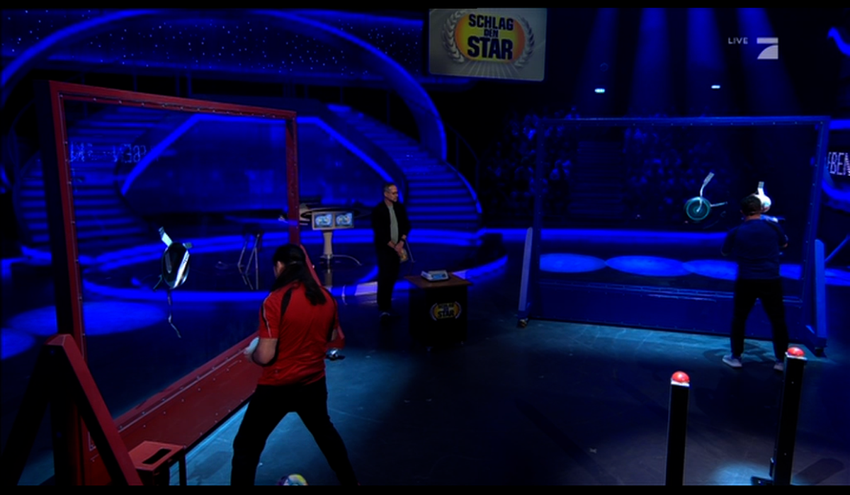 Das Spiel "Kleben" gewinnt Stefan Mross.