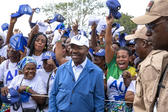 Ali Bongo Ondimba, le president gabonais sortant et candidat