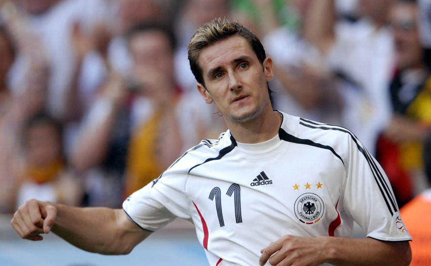 Miroslav "Salto" Klose machte 2006 da weiter, wo er 2002 aufhörte. Er schoss wie im Turnier in Japan und Südkorea fünf Tore.