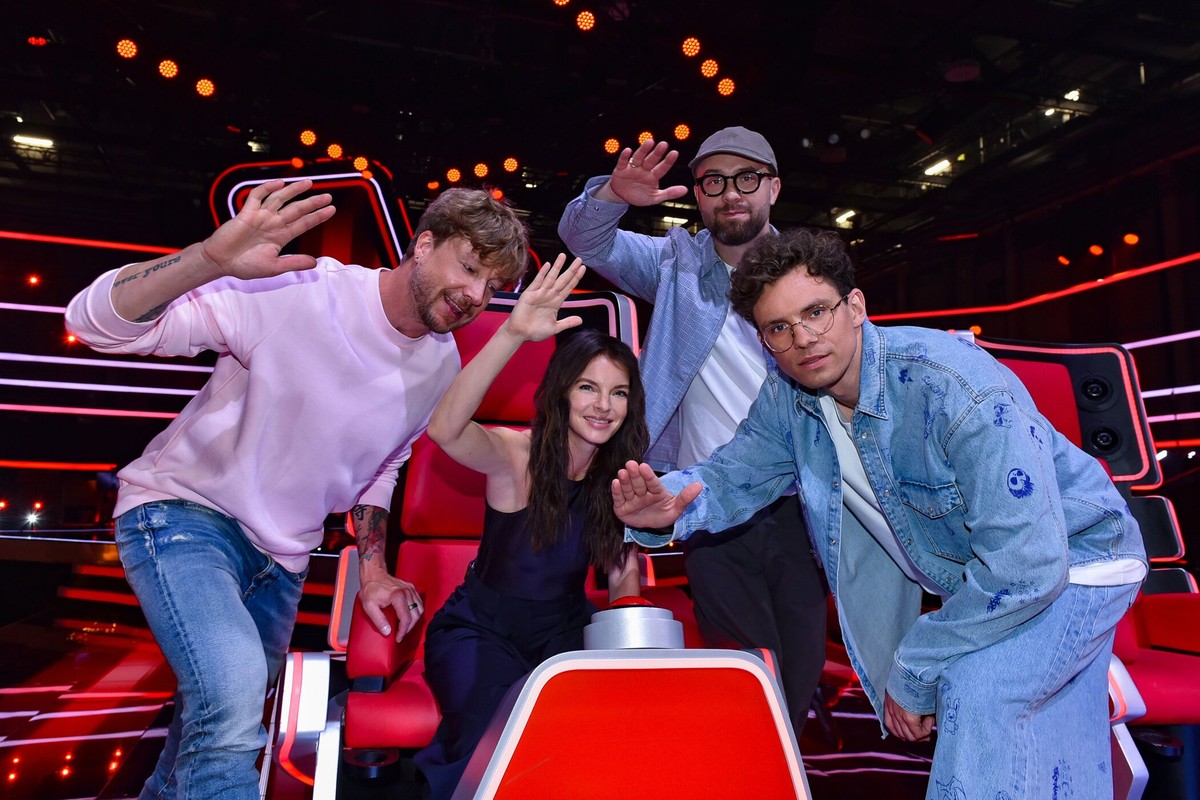 Titel: The Voice of Germany;
Staffel: 14;
Person: Samu Haber; Yvonne Catterfeld; Mark Forster; Kamrad;
Copyright: Joyn/André Kowalski;
Fotograf: Andre Kowalski;
Bildredakteur: Nadine Vaders;
Dateiname ...