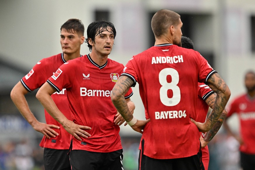 Sport Bilder des Tages AUT, Trainingslager Bayer Leverkusen Testspiel, Bayer Leverkusen gegen Udinese Calcio / 21.07.2022, Alois-Latini-Stadion , Kaprun / Zell am See, AUT, Trainingslager Bayer Leverk ...