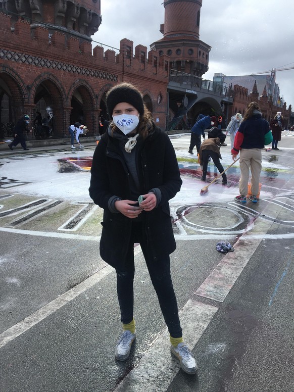 Luisa Neubauer ist natürlich auch am Streik beteiligt.