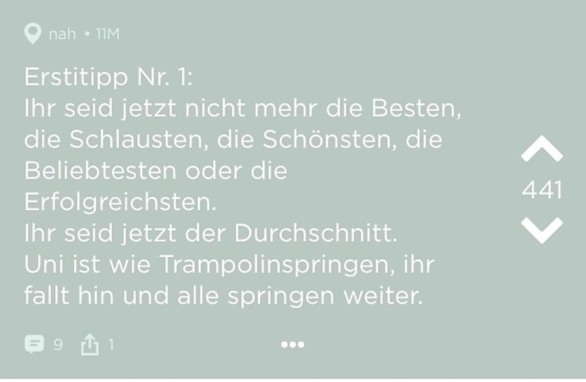 Jodel App Erstitipps