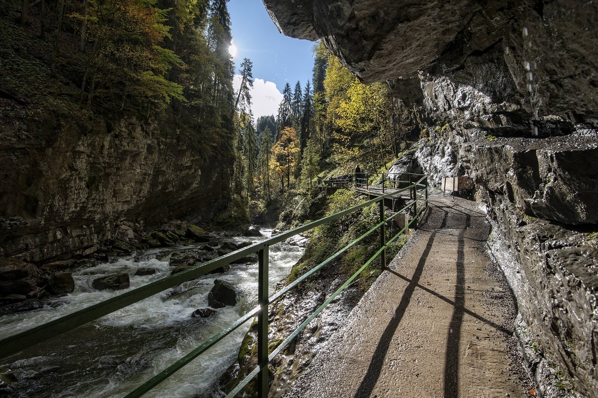 Die Breitachklamm im Allgäu ist die tiefste Felsenschlucht Europas.